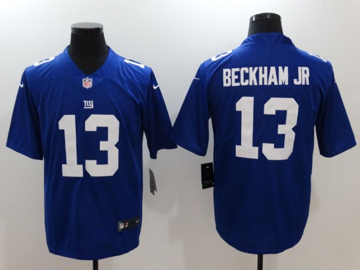 Men New York Giants 13 Beckham JR Blue Nike Vapor Untouchable Limited NFL Jersey